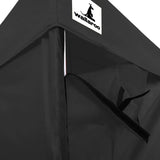 Wallaroo Gazebo Tent Marquee 3x4.5m PopUp Outdoor Black - 45-Degree Angle