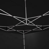 Wallaroo Gazebo Tent Marquee 3x4.5m PopUp Outdoor Black - Close-Up Angle