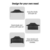 Wallaroo Gazebo Tent Marquee 3x4.5m PopUp Outdoor Black - Extra Image