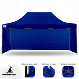 Wallaroo Gazebo Tent Marquee 3x4.5m PopUp Outdoor  Blue - Extra Image