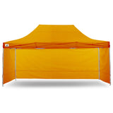 Wallaroo Gazebo Tent Marquee 3x4.5m PopUp Outdoor Orange - Side View