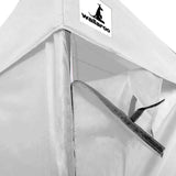 Wallaroo Gazebo Tent Marquee 3x4.5m PopUp Outdoor White - Rear View