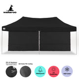 Wallaroo Gazebo Tent Marquee 3x6m PopUp Outdoor Wallaroo Black - Side View