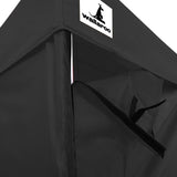 Wallaroo Gazebo Tent Marquee 3x6m PopUp Outdoor Wallaroo Black - Rear View
