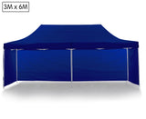 Wallaroo Gazebo Tent Marquee 3x6m PopUp Outdoor Wallaroo Blue - Front View