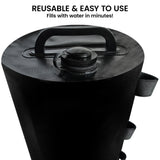 Wallaroo 10L Weight Bags 4 Pcs Gazebo Pods Canopy Eco-friendly Anchor In Black - 45-Degree Angle