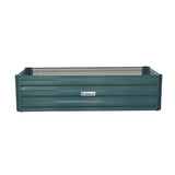 Wallaroo Garden Bed 120 x 60 x 30cm Galvanized Steel - Green - Front View