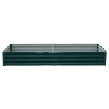 Wallaroo Garden Bed 240 x 120 x 30cm Galvanized Steel - Green - Side View