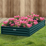 Wallaroo Garden Bed 240 x 120 x 30cm Galvanized Steel - Green - Extra Image