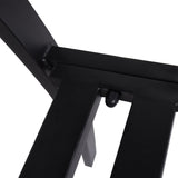 Wallaroo Steel Outdoor Garden Bench - Floral - 45-Degree Angle