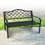 Wallaroo Steel Outdoor Garden Bench - Elegant - Extra Image