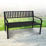Wallaroo Steel Outdoor Garden Bench - Modern - Extra Image