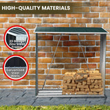 Wallaroo Wood Storage Shed Galvanized Steel - Green