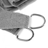 Wallaroo Outdoor Sun Shade Sail Canopy Grey Triangle 7 x 7 x 7M - Side View