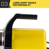 HydroActive 800w Weatherised Water Pump Without Controller- Yellow - Rear View