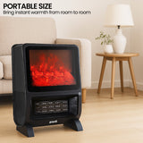 Pronti 2000W 3D Fire PTC Electric Portable Room Heater - Top-Down View