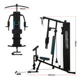 Powertrain JX-300 Multi Station Home Gym 44kg Weight Stack Cable Machine, Curl Pad Leg Extension and