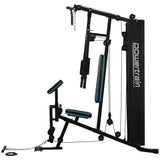 Powertrain JX-300 Multi Station Home Gym 44kg Weight Stack Cable Machine, Curl Pad Leg Extension and