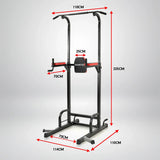 Powertrain Power Tower J06 Multifunction Strength Training Station with Pull-Up Bar Leg Raise Station Dip Bar - Top-Down View