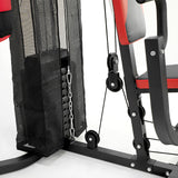 Powertrain Home Gym Multi Station with Boxing Punching Bag Speed Ball - Top-Down View
