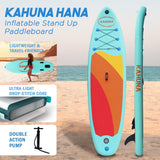 Kahuna Hana Inflatable Stand Up Paddle Board 10ft6in iSUP Accessories - Front View