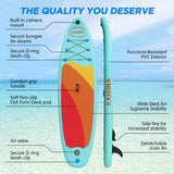 Kahuna Hana Inflatable Stand Up Paddle Board 10ft6in iSUP Accessories - Side View