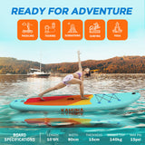 Kahuna Hana Inflatable Stand Up Paddle Board 10ft6in iSUP Accessories - 45-Degree Angle