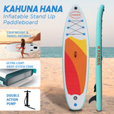 Kahuna Hana Inflatable Stand Up Paddle Board 11FT SUP Paddleboard - Side View