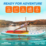 Kahuna Hana Inflatable Stand Up Paddle Board 11FT SUP Paddleboard - 45-Degree Angle