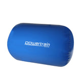 Powertrain Sports Inflatable Gymnastics Air Barrel Exercise Roller 120 x 75cm - Blue - Side View