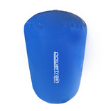 Powertrain Sports Inflatable Gymnastics Air Barrel Exercise Roller 120 x 75cm - Blue - Top-Down View