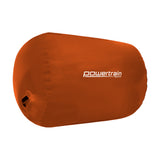 Powertrain Sports Inflatable Gymnastics Air Barrel Exercise Roller 120 x 75cm - Orange - Side View