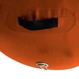 Powertrain Sports Inflatable Gymnastics Air Barrel Exercise Roller 120 x 75cm - Orange - Rear View