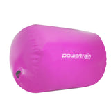 Powertrain Sports Inflatable Gymnastics Air Barrel Exercise Roller 120 x 75cm - Pink - Front View