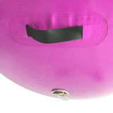 Powertrain Sports Inflatable Gymnastics Air Barrel Exercise Roller 120 x 75cm - Pink - 45-Degree Angle