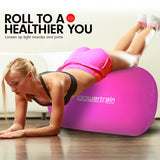 Powertrain Sports Inflatable Gymnastics Air Barrel Exercise Roller 120 x 75cm - Pink - Extra Image