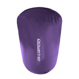 Powertrain Sports Inflatable Air Exercise Roller Gymnastics Gym Barrel 120 x 75cm Purple - Top-Down View