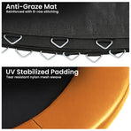 Kahuna 12ft Replacement Trampoline Safety Pad Cover and Jumping Spring Mat - Orange