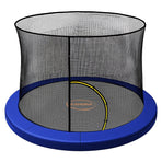 Kahuna 8ft Trampoline Pad and Net - Blue