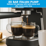 Pronti Breakfast Set with Rose Gold Kettle & Toaster with 1.2L Espresso Machine - White - Extra Image