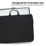 Klika Water-Resistant Laptop Sleeve Bag for 13.3” Laptops - 45-Degree Angle