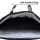 Klika 15.6” Water-Resistant Laptop Sleeve Bag - Top-Down View