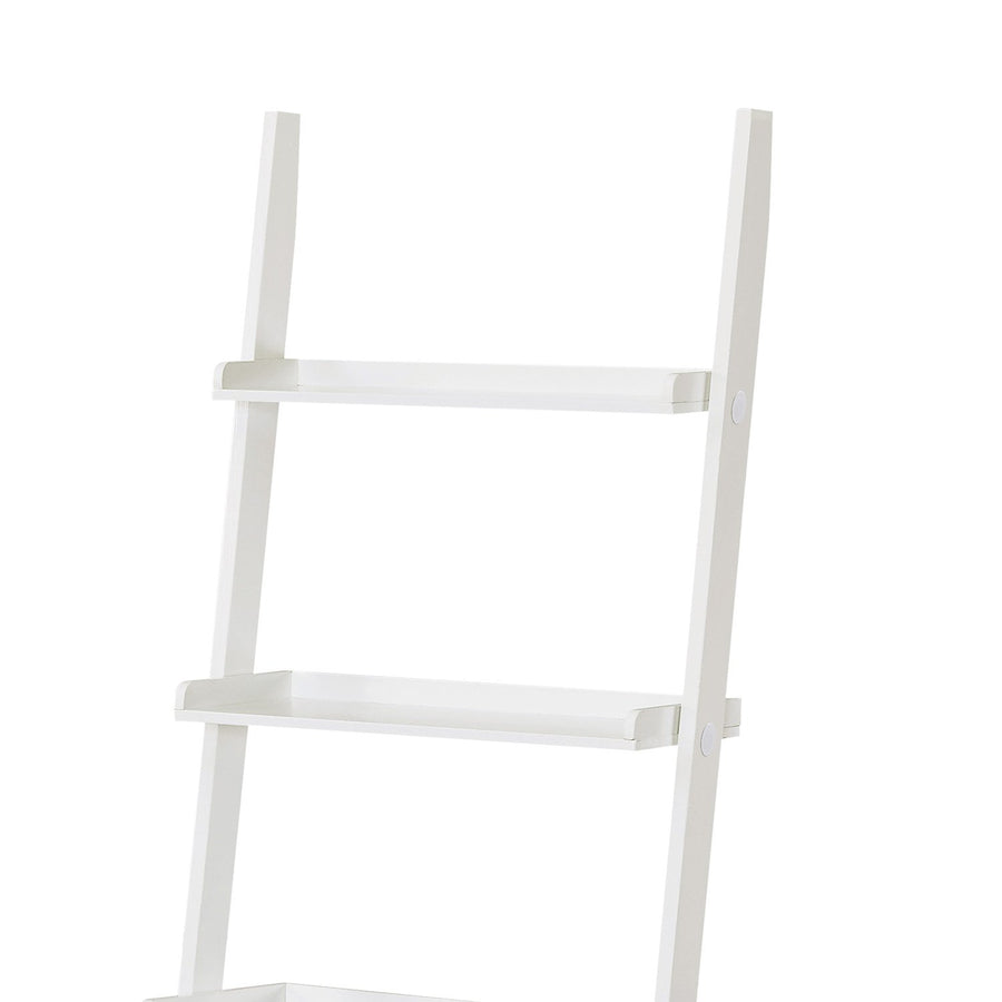 Sarantino Aster 5-Tier Ladder Shelf in White