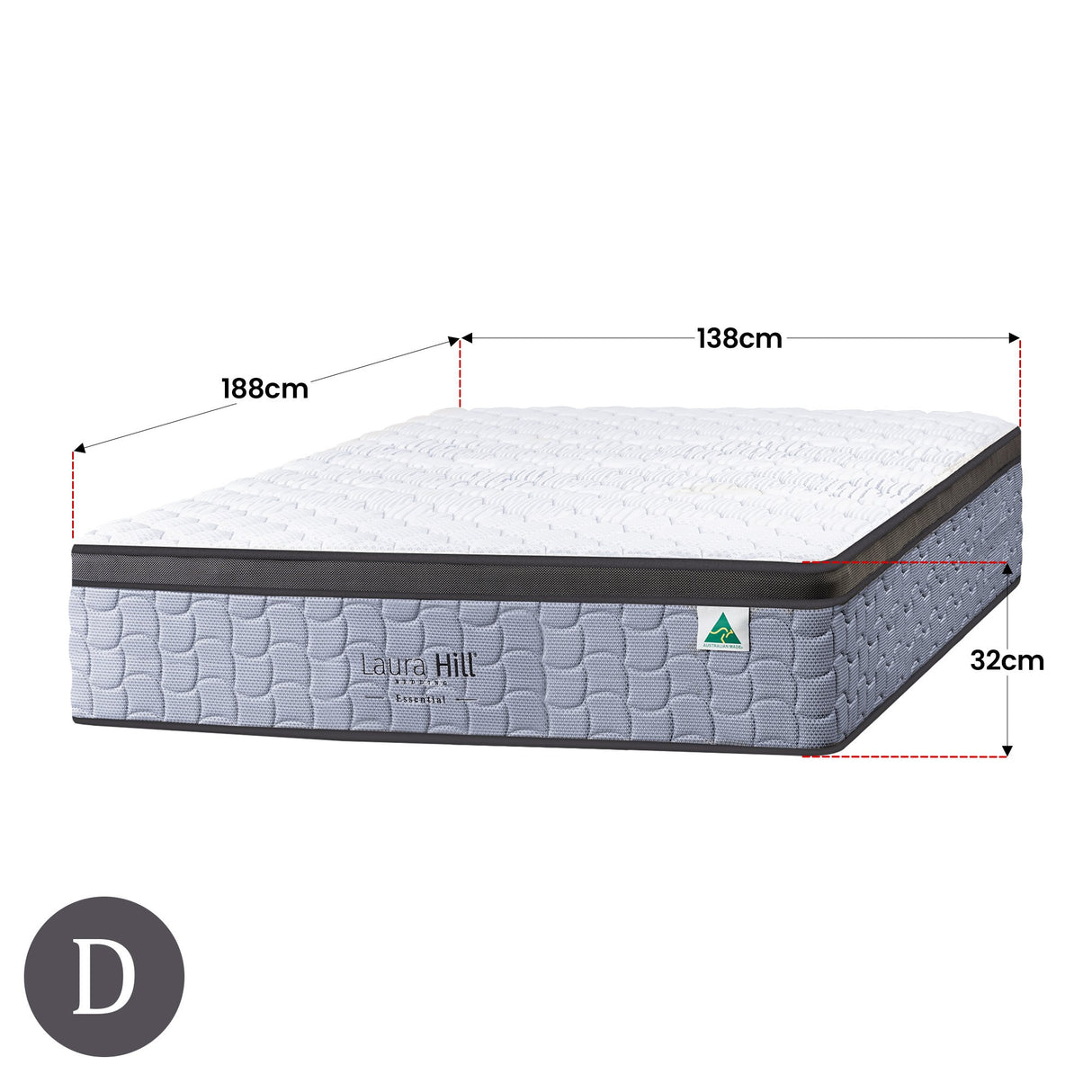 Laura Hill Essential Australian Made Single Premium Mattress