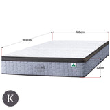 Laura Hill Exquisite Australian Made Queen Premium Mattress - Side View