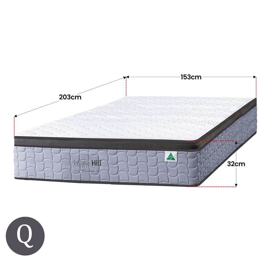 Laura Hill Essential Australian Made Queen Premium Mattress, image 3