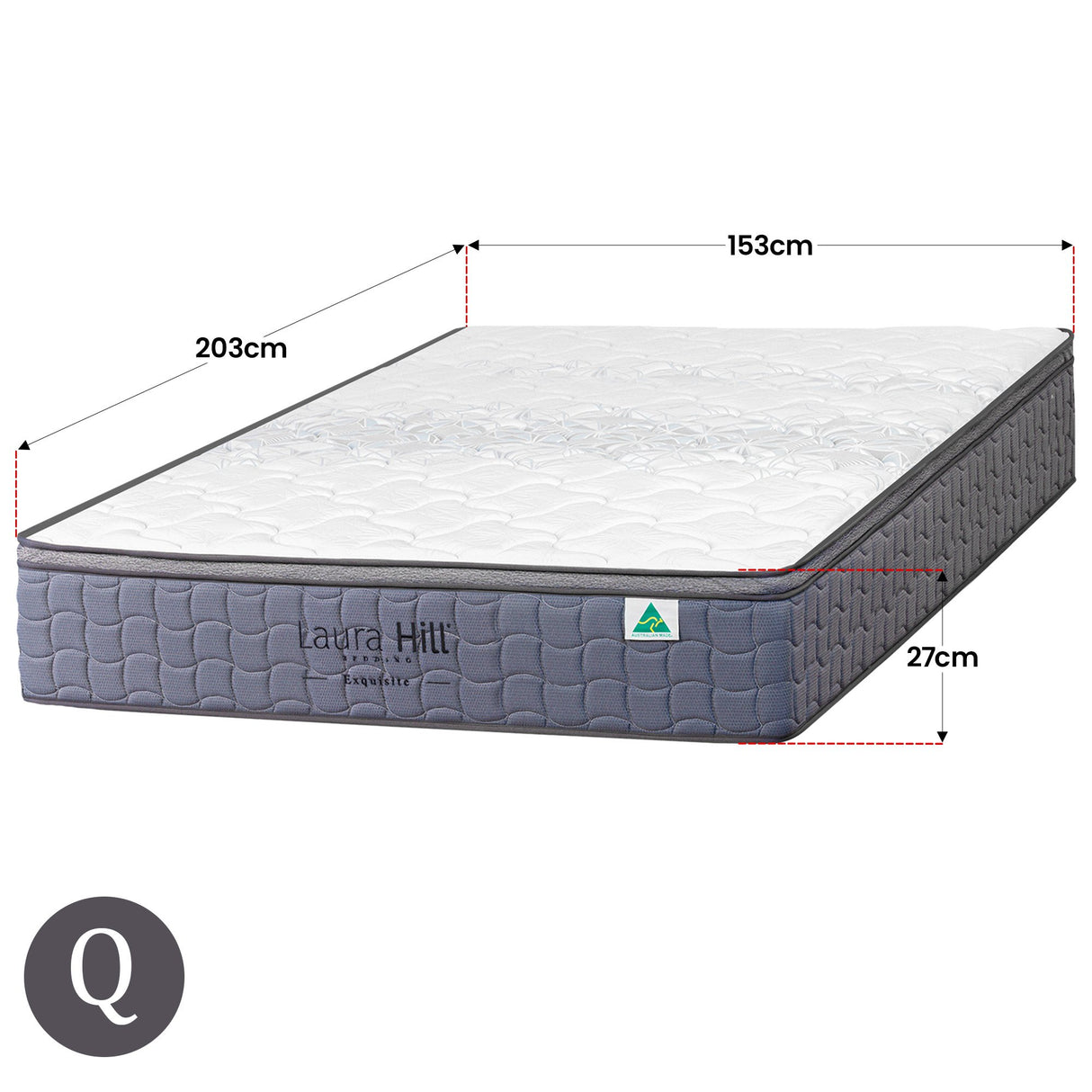 Queen Size 30cm Tencel Latex Soft Pocket Spring Mattress