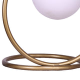 Sarantino Gold Metal Table Lamp - Top-Down View
