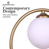 Sarantino Gold Metal Table Lamp - 45-Degree Angle
