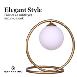 Sarantino Gold Metal Table Lamp - Rear View